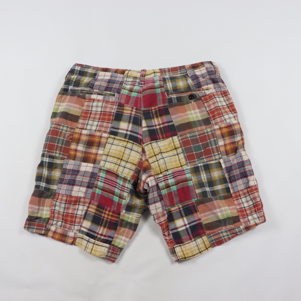 J Crew Multi-Color Patch Work Field Shorts Size 33 - image 7